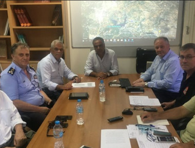 Τόσκας και Σκουρλέτης σε σύσκεψη για τις πυρκαγιές (φωτό)